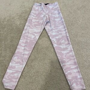 Pink camo workout leggings